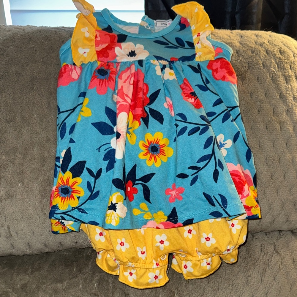 Floral Kids Romper Set